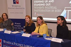 Panel at Women & Politics Institute event