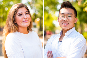 Two ROTC student headshots.
