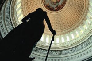 statue in dome building