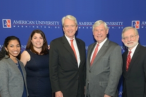 From left: Kavita Mak, Jennifer Fernandez, William Reilly, Bob Graham and Dan Fiorino