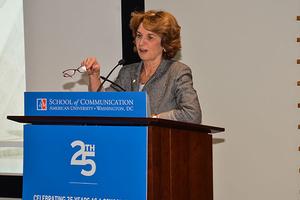 Kathleen Kennedy Townsend speaking at event