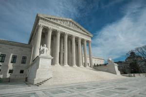 The steps of the Supreme Court