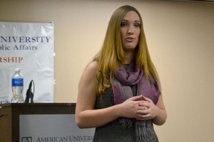 Transgender activist Sarah McBride, SPA/BA ’13 talks advocacy