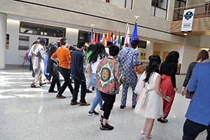 students dance at spring cultural festival