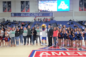 Participants at the annual Sustainability Awareness Basketball game