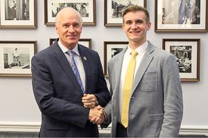 Conor McCadden with Massachusetts Congressman Bill Keating