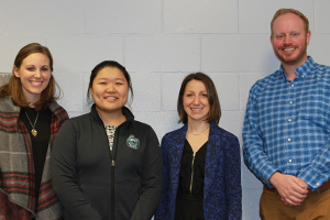  From left to right, Jennifer Baron Knowles, Stephanie Tan, Marianne Normaln, Colin Gerker