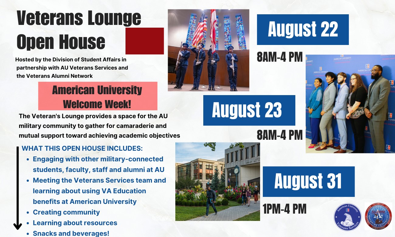 Veterans Lounge Open House August 2023