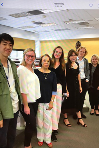 Washington Semester ambassador Jaylun Hutchison with cohort