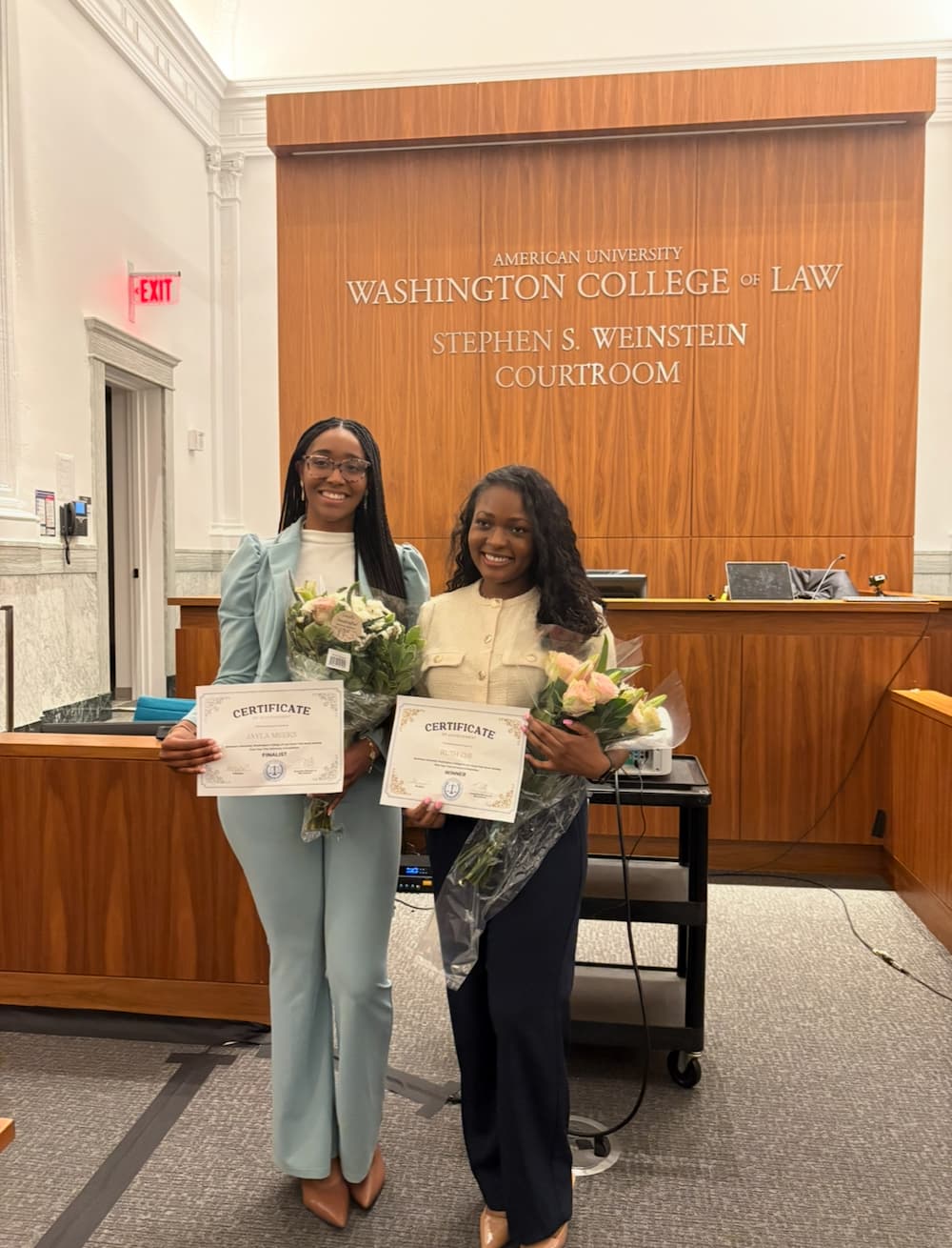The 2024 First-Year Trial Advocacy Competition Winner Mark Rodriguez & Finalist Katharine Cuneo The 2024 First-Year Trial Advocacy Competition Winner Mark Rodriguez & Finalist Katharine Cuneo