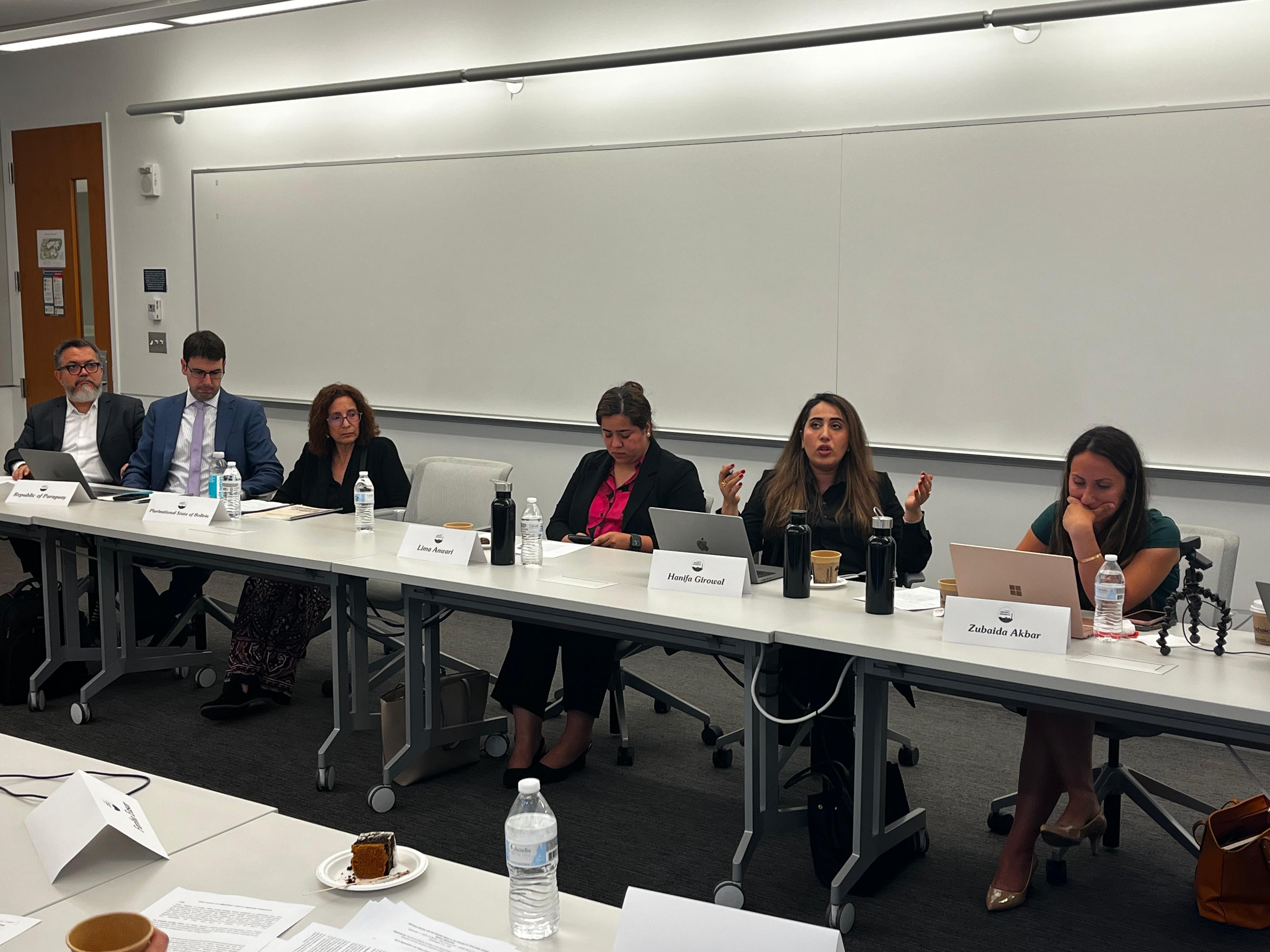 Activists Speak with OAS Member States and Academy Staff at the private working session
