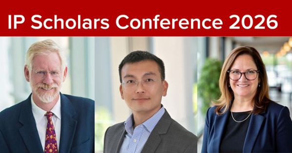 Professors Carroll, Duan and  Weiss + Ip Scholars Banner