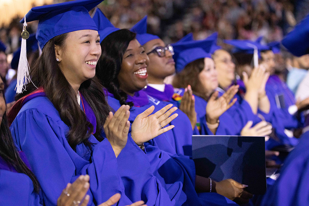 Graduating students at the 2025 Commencement ceremony. Graduating students at the 2025 Commencement ceremony.