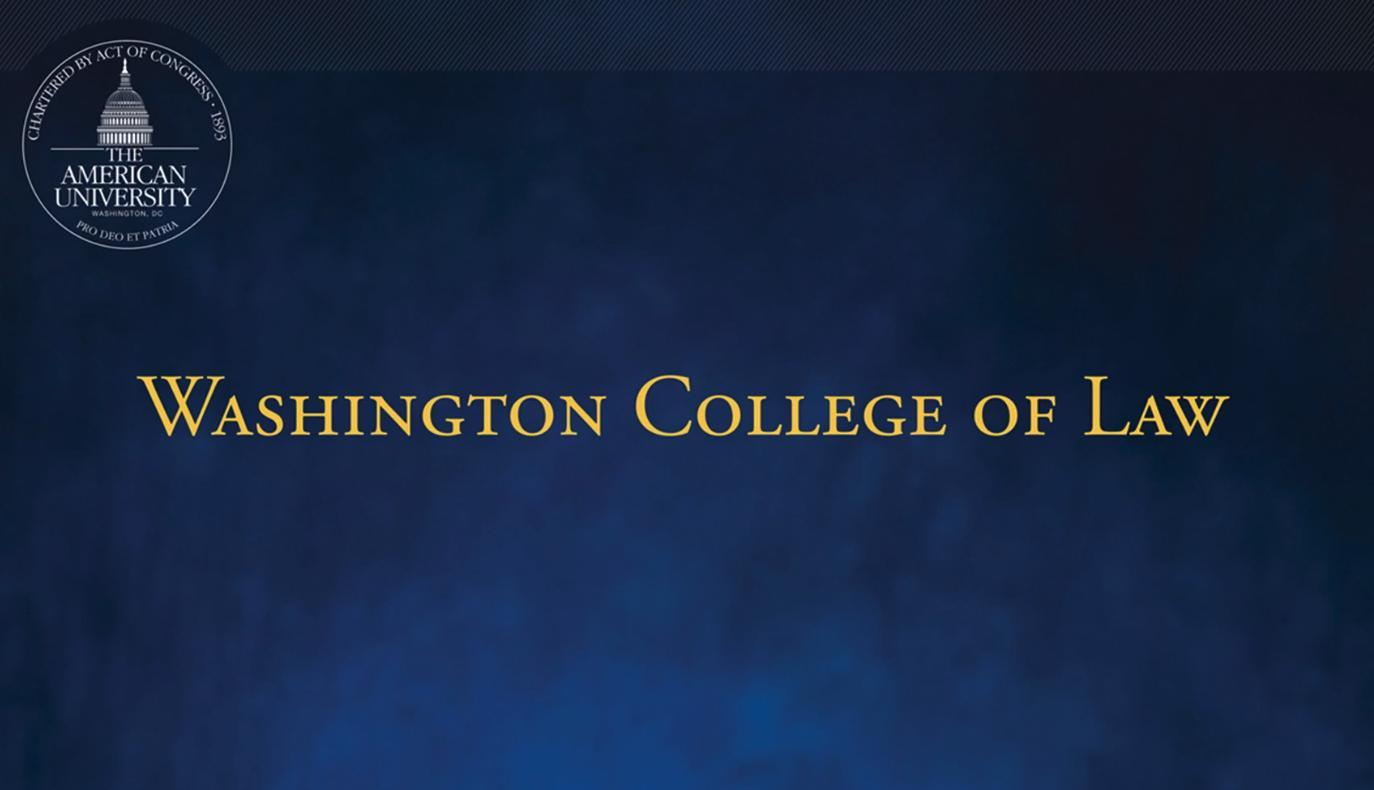 Washington College of Law - 2021 Commencement Procession